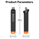 TELESIN Bluetooth Buoyancy Bar 15m Waterproof Depth  For GoPro HERO13 / 12 / 11 / 10 / 9 / 8 Black - Image 10