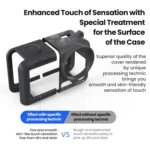 For DJI Osmo Action 5 Pro aMagisn Silicone Protective Case with Lanyard and Lens Cap - Image 8