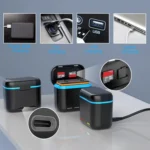 For Insta360 X3 Battery Charger Dual Battery Storage Charging Case - Image 4