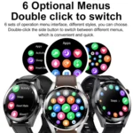 1.43 inch AMOLED Screen Smartwatch Heart Rate Blood Pressure Monitoring Bluetooth Talking Sports Watch - Image 3