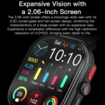 Sports Smart Watch 2.06 Inch Ultra HD AMOLED Screen Bluetooth Talking Watch - Image 4