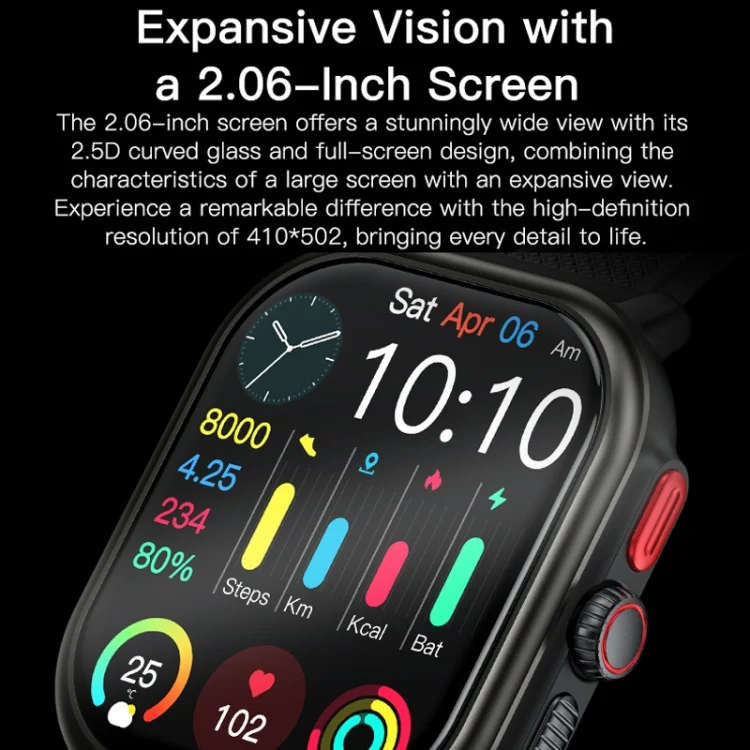 TBD06053443_B3.webp Sports Smart Watch 2.06 Inch Ultra HD AMOLED Screen Bluetooth Talking Watch - Image 4