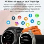 Outdoor Sports Smart Watch 1.43 Inch Ultra HD AMOLED Screen Bluetooth Talking Watch - Image 13