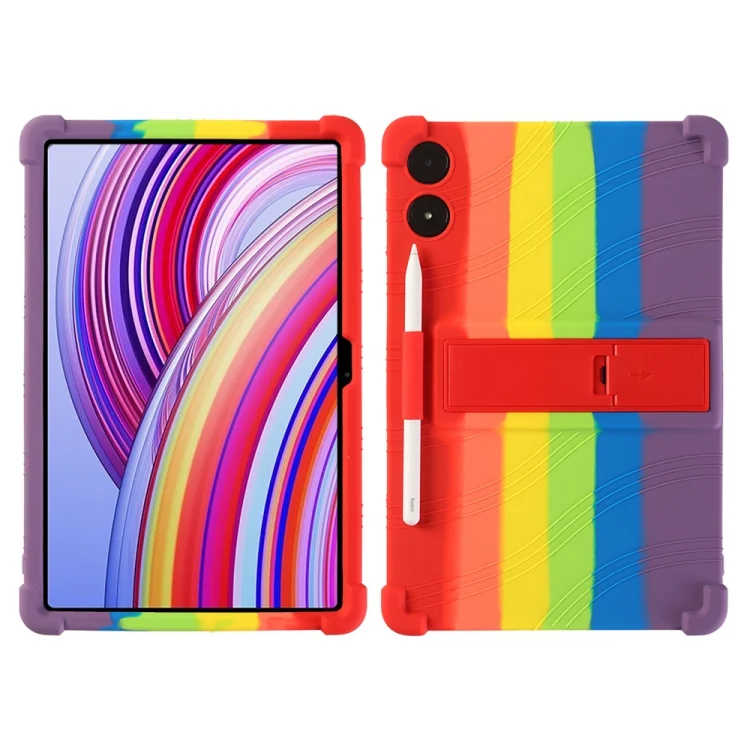 For Xiaomi POCO Pad 5G Shockproof Silicone Tablet Protective Case With Holder
