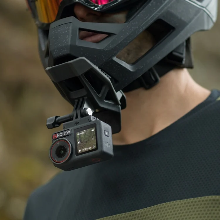 Original DJI Osmo Helmet Chin Mount Clip For Action 5 Pro / Action 4 / Action 3 / Action 2