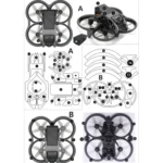 For DJI Avata Single Fuselage Sticker No Adhesive Personalised Stickers - Image 4