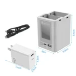 For DJI Mini 4 Pro / Mini 3 Pro / Mini 3 YX Color Screen Dual-way Charger Battery Manager - Image 11