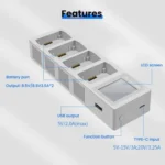 For DJI Mini 4 Pro / Mini 3 Pro / Mini 3 YX Four-Way Color Screen Charger Battery Manager - Image 9