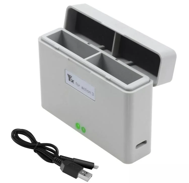 For DJI Action 3 / Action 4 Camera YX 2-Way Charger Battery Manager