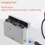 For DJI Action 3 / Action 4 Camera YX 2-Way Charger Battery Manager - Image 2