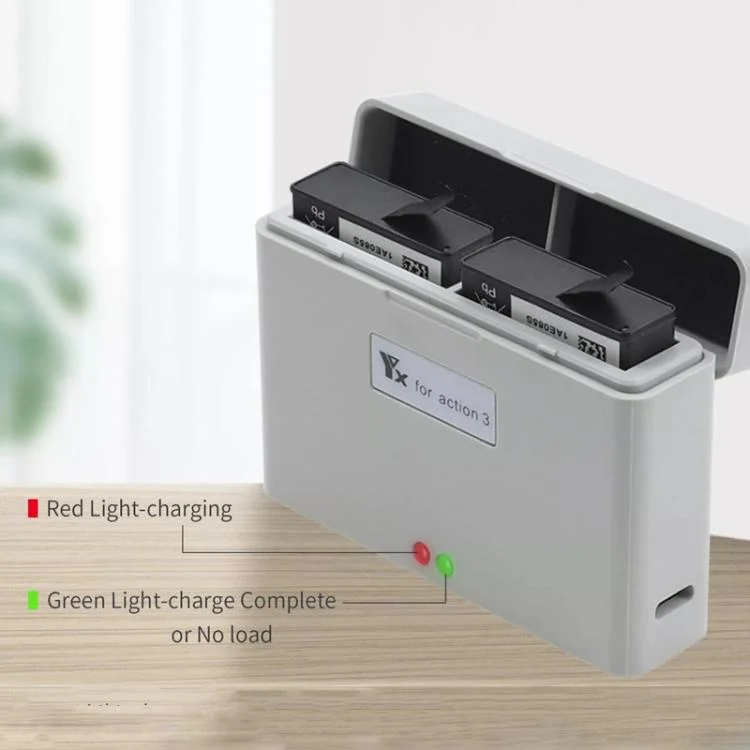 TBD06056270_B2.webp For DJI Action 3 / Action 4 Camera YX 2-Way Charger Battery Manager - Image 3