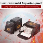 For DJI Flip Sunnylife Battery Explosion Proof Bag Li-ion Safety Storage Bag Flame Retardant Protective Bag - Image 3