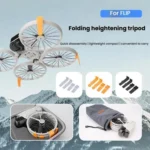 For DJI Flip CQT 4 In 1 Drone Folding Booster Stand Scratch and Wear Resistant Landing Protective Bracket - Image 3