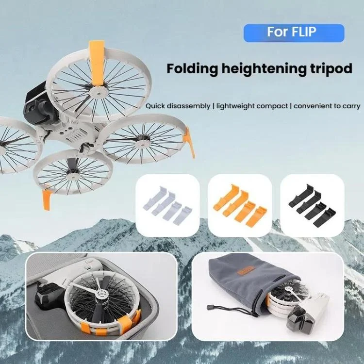 TBD06057074_B2.webp For DJI Flip CQT 4 In 1 Drone Folding Booster Stand Scratch and Wear Resistant Landing Protective Bracket - Image 3