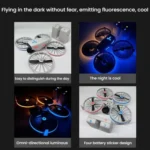 For DJI Flip CQT Drone Light Up Stickers Cool Fuselage Luminous Stickers - Image 5