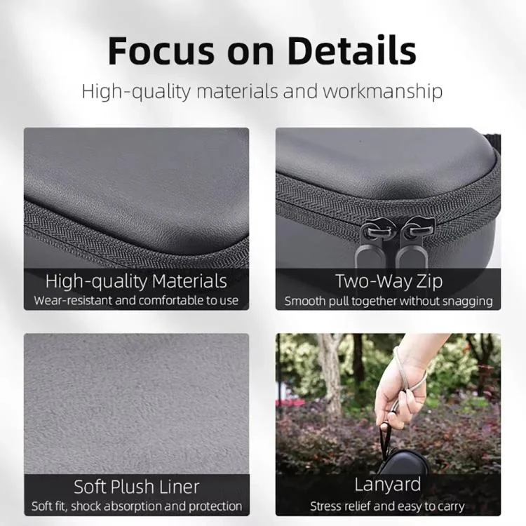 TBD06057253_B8.webp For DJI OSMO Pocket 3 BRDRC Storage Bag Standalone Handy Case Protective Pouch - Image 9