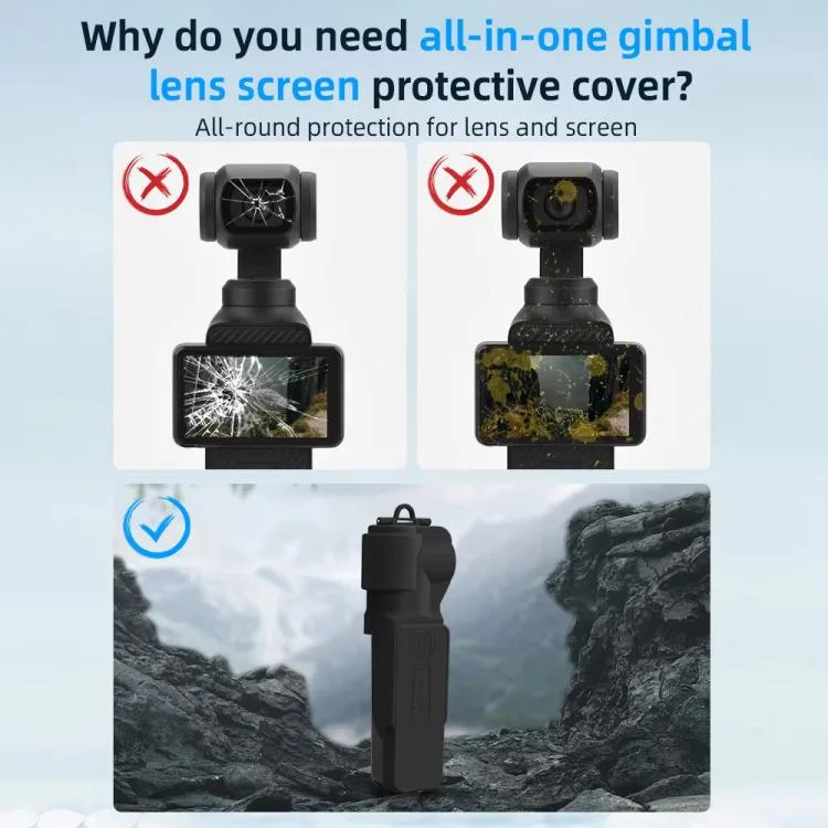 TBD06057258_B13.webp For DJI OSMO Pocket 3 BRDRC Lens Cap Camera Case Screen Protector Accessories - Image 14