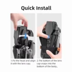 For DJI Air 3S BRDRC Lens Protective Cover Dustproof Anti-Knock Fixed Clip Gimbal Protector - Image 8