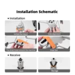 For DJI Mini 4 Pro BRDRC Booster Landing Gear Folding Strap Kickstand - Image 14