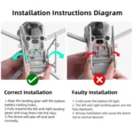 For DJI Mini 4 Pro BRDRC Booster Landing Gear Folding Strap Kickstand - Image 15