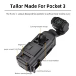 For DJI Osmo Pocket 3 Flymile Magnetic Bracket Fixed Base Back Clip Adapter Bezel Accessories - Image 3