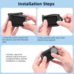 For DJI Osmo Action 3 / 4 / 5 Pro Flymile Silicone Cover Sport Camera Lens Drop Cases - Image 16