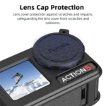 For DJI Osmo Action 3 / 4 / 5 Pro Flymile Silicone Cover Sport Camera Lens Drop Cases - Image 10