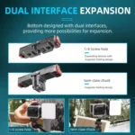 For Insta360 GO 3 / 3S Flymile Magnetic Metal Quick Release Base Sports Camera Adapter Bracket - Image 9