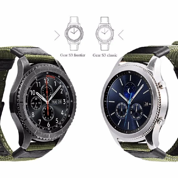 TBD06058138_B5.webp For Samsung Gear S3 Frontier / Classic Smart Quick Release Adjustable Nylon Watch Band - Image 6
