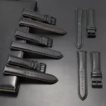 For Huawei / Samsung Galaxy Watch Universal Watch Strap Quick Release Carbon Fiber Leather Watch Band - Image 3