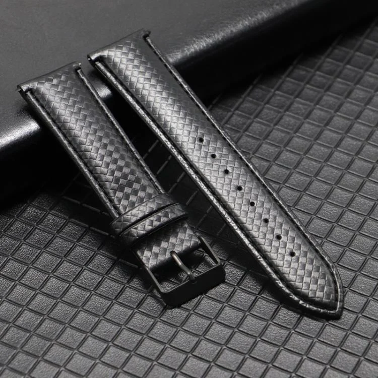 TBD06058153_B4.webp For Huawei / Samsung Galaxy Watch Universal Watch Strap Quick Release Carbon Fiber Leather Watch Band - Image 5