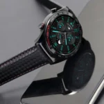For Huawei / Samsung Galaxy Watch Universal Watch Strap Quick Release Carbon Fiber Leather Watch Band - Image 7