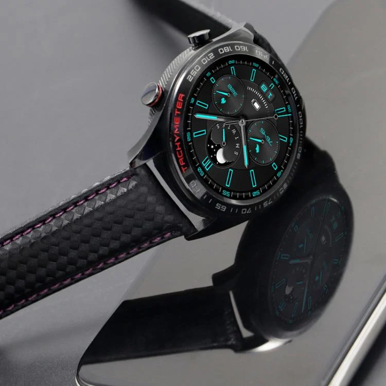 TBD06058153_B6.webp For Huawei / Samsung Galaxy Watch Universal Watch Strap Quick Release Carbon Fiber Leather Watch Band - Image 7