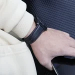 For Huawei / Samsung Galaxy Watch Universal Watch Strap Quick Release Carbon Fiber Leather Watch Band - Image 9