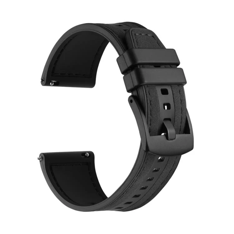 For Samsung Galaxy Watch / Huawei GT3 22mm Universal Quick Release Leather Silicone Strap