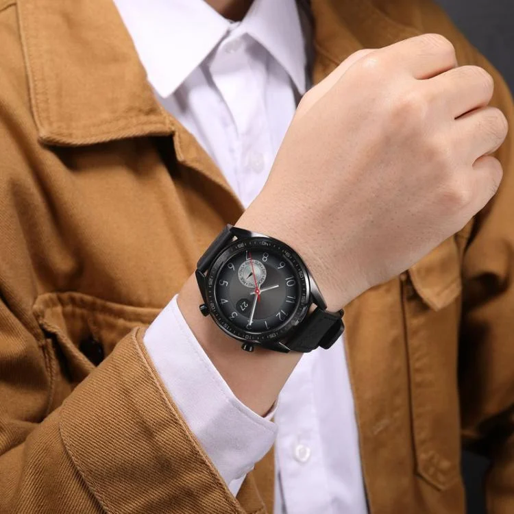 TBD06058265_B10.webp For Samsung Galaxy Watch / Huawei GT3 22mm Universal Quick Release Leather Silicone Strap - Image 11