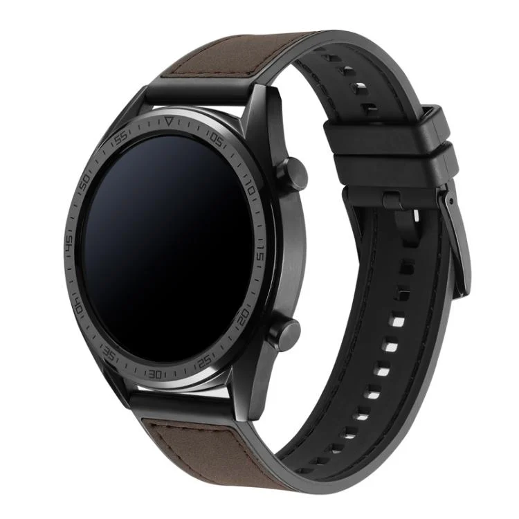 TBD06058265_B2.webp For Samsung Galaxy Watch / Huawei GT3 22mm Universal Quick Release Leather Silicone Strap - Image 3
