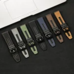 For Samsung Galaxy Watch / Huawei GT3 22mm Universal Quick Release Leather Silicone Strap - Image 5