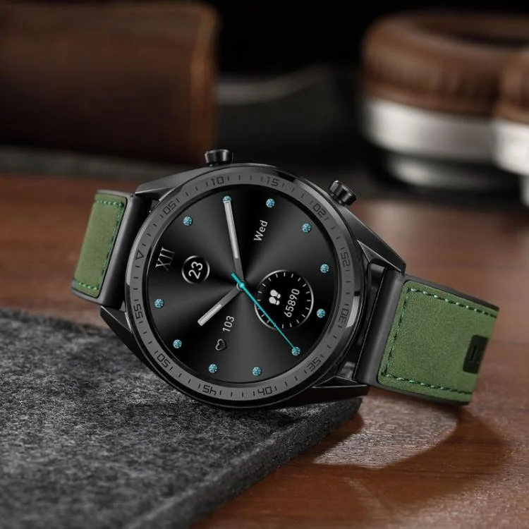 TBD06058265_B8.webp For Samsung Galaxy Watch / Huawei GT3 22mm Universal Quick Release Leather Silicone Strap - Image 9