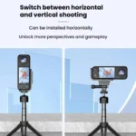 For Insta360 X4 / X3 HEPAIL AC56 Vertical Horizontal Magnetic Metal Bracket - Image 4