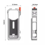 For Insta360 X4 HEPAIL Metal Heat Dissipation Magnetic Rabbit Cage - Image 11
