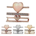21mm Width Smart Watch Universal Silicone Band Heart Decorative Ring Metal Accessories - Image 3
