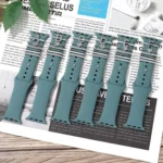 6pcs / Set Smart Watch Silicone Band Decorative Ring Metal Accessories - Image 2