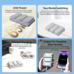 For DJI Neo Battery LKTOP Three-Way Charger 65W Fast Charging Hub - Image 3