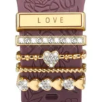 21mm Width Smart Watch Band Decorative Ring Metal Accessories