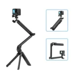 TELESIN Tri-folding Tripod For Sports Camera Mobile Phone Selfie Stand Desktop Fixed Bracket