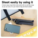 TELESIN Tri-folding Tripod For Sports Camera Mobile Phone Selfie Stand Desktop Fixed Bracket - Image 10