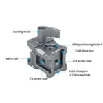 For DJI Ronin Series Stabilizer XILETU Quick Release NATO Clamp Cold Shoe Adapter - Image 3