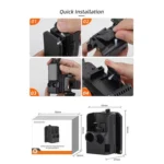 For DJI Osmo Pocket 3 Sunnylife OP3-ZJ761 Magnetic Stand Base Angle Adjustable Multi-functional Desktop Stand Accessories - Image 10
