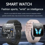 QS08 1.85 Inch Full-Screen Smart Watch with Real-Time Heart Rate/Blood Glucose/Blood Oxygen Monitor, SOS Alert, Sleep Tracking - Image 2